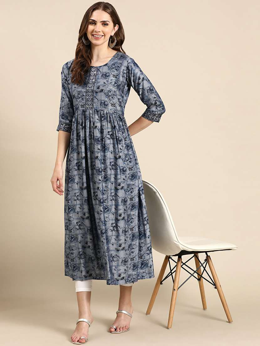 women's flared kurta - 19665031 -  Standard Image - 4