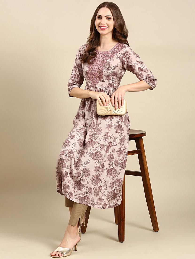 women's flared kurta - 19665036 - Standard Image - 4