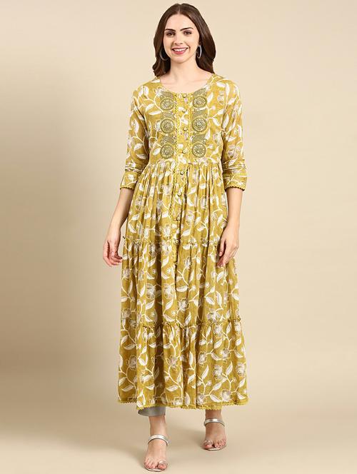 women's flared kurta - 19665040 - Standard Image - 0
