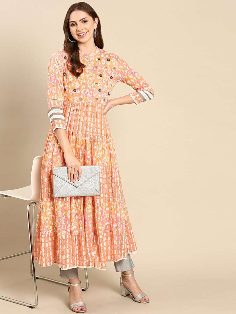 women's tiered kurta - 19665058 -  Standard Image - 4
