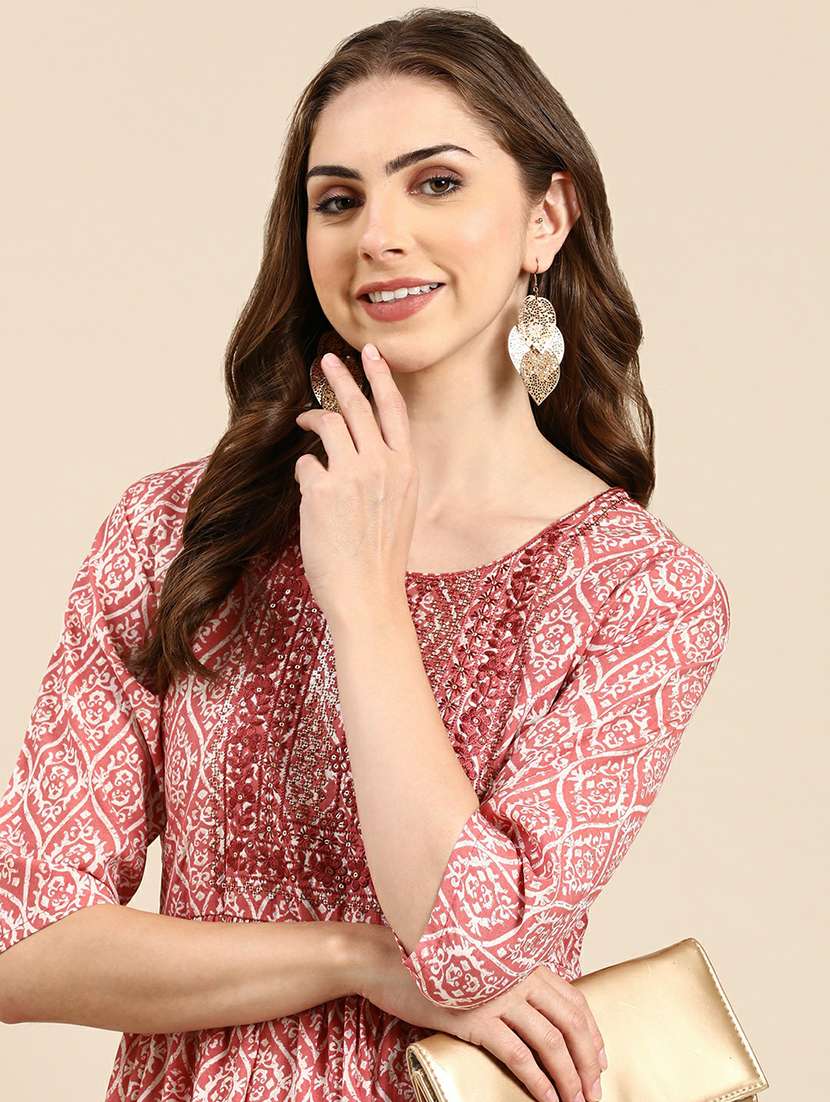 women's flared kurta - 19665069 -  Standard Image - 1