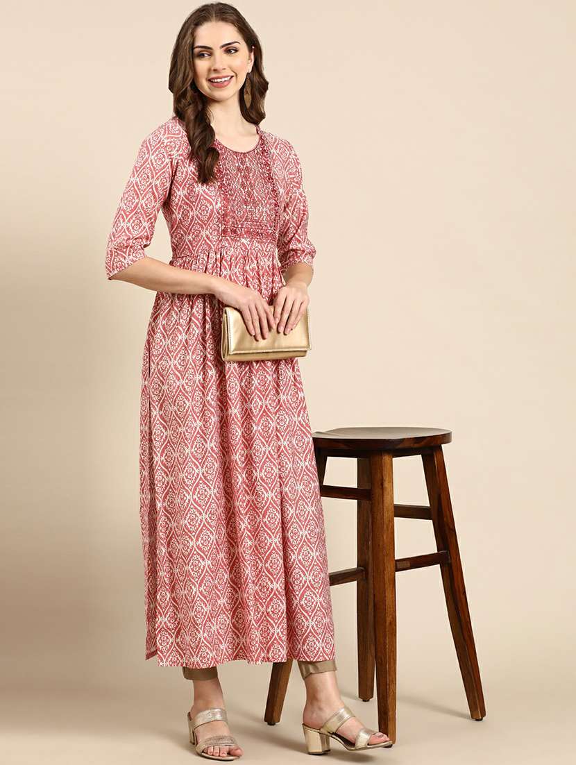 women's flared kurta - 19665069 - Standard Image - 4