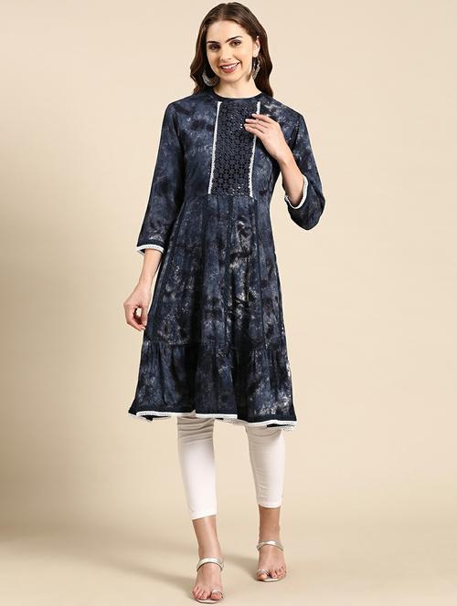 women's flared kurta - 19665079 -  Standard Image - 0