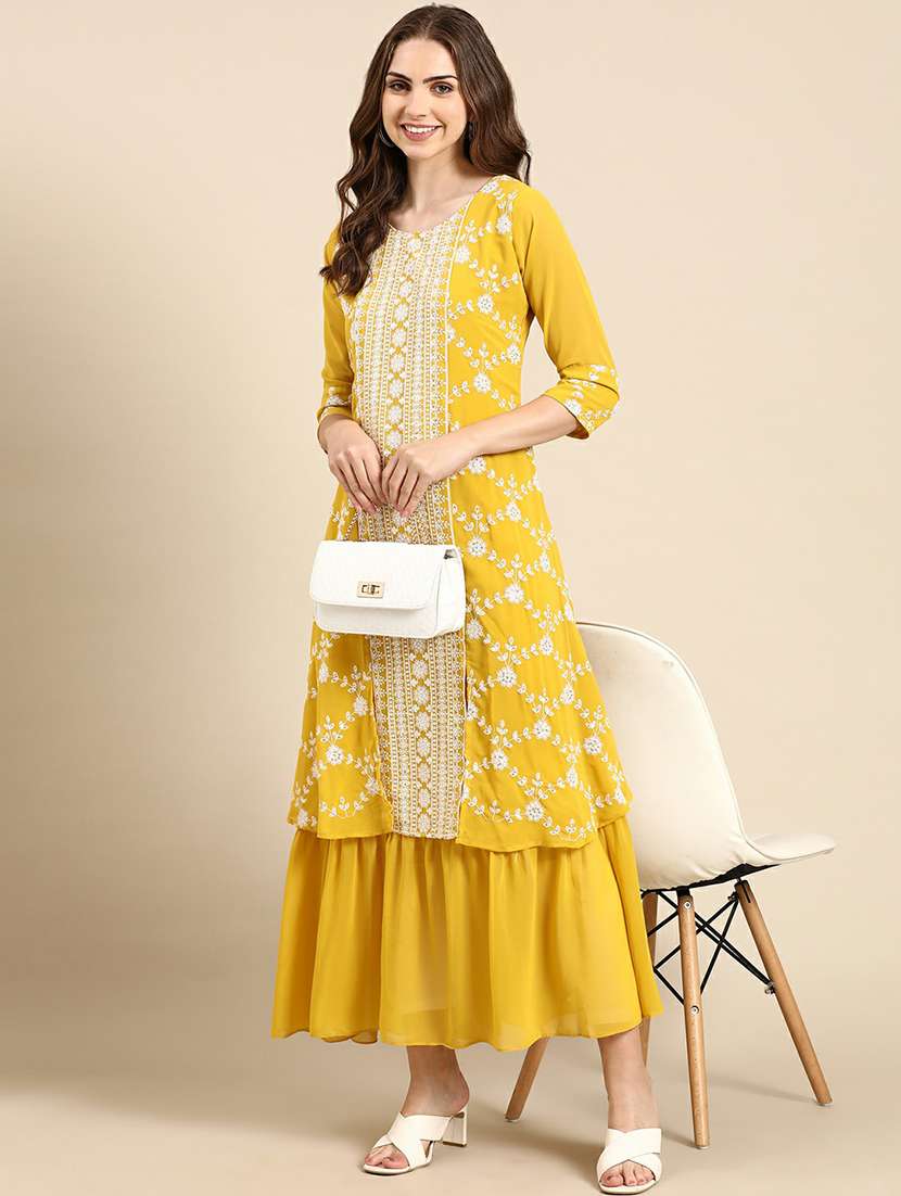 women's straight kurta - 19665080 - Standard Image - 4