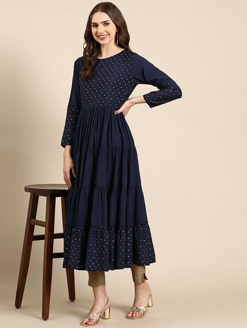 women's tiered kurta - 19665089 -  Standard Image - 4