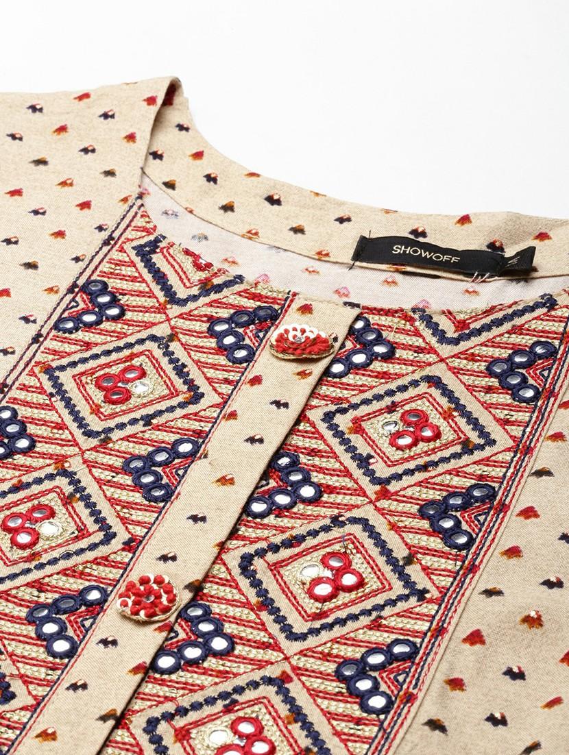 women's flared kurta - 19665093 - Standard Image - 6