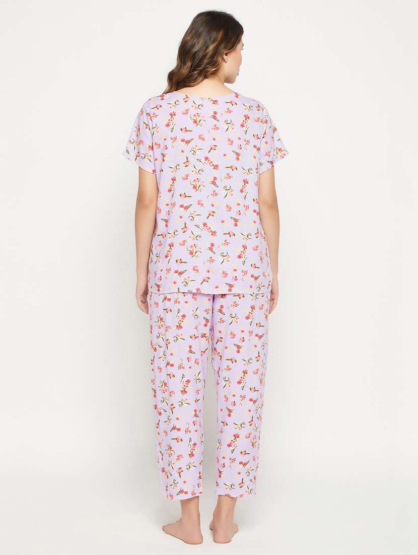 printed pyjama set nightwear set - 19665210 - Standard Image - 4