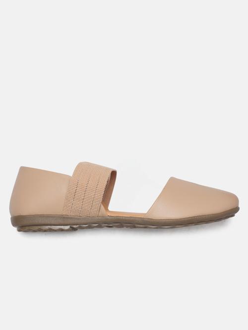 beige faux leather ballerina - 19665789 -  Standard Image - 0