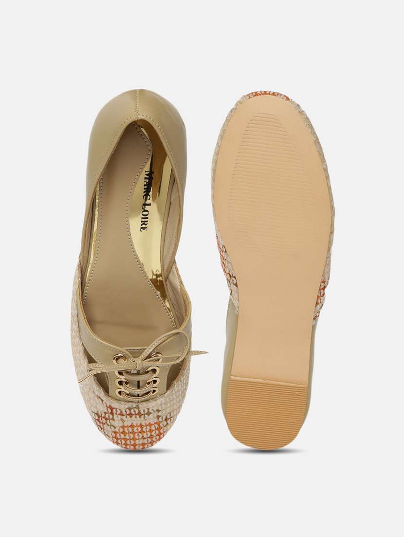 women beige slip on ballerina - 19665792 - Standard Image - 4