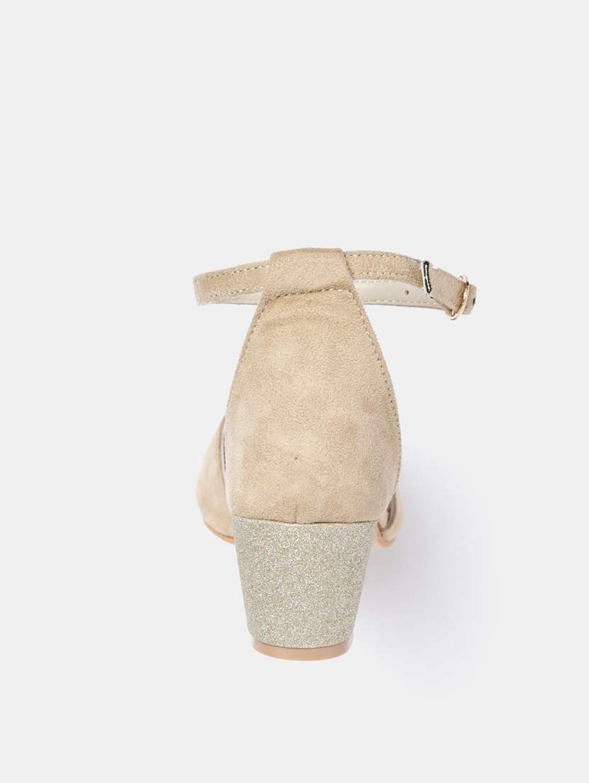 beige velvet closed back sandals - 19665864 - Standard Image - 1