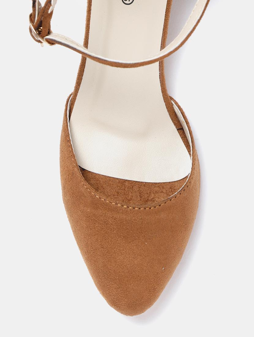 copper velvet closed back sandals - 19665865 - Standard Image - 4
