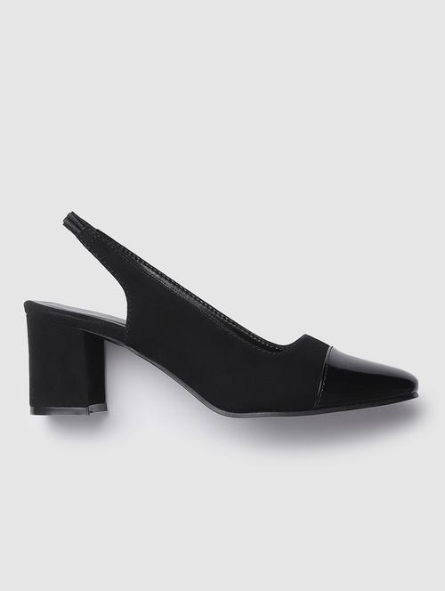 black suede back strap sandals - 19665885 - Standard Image - 0
