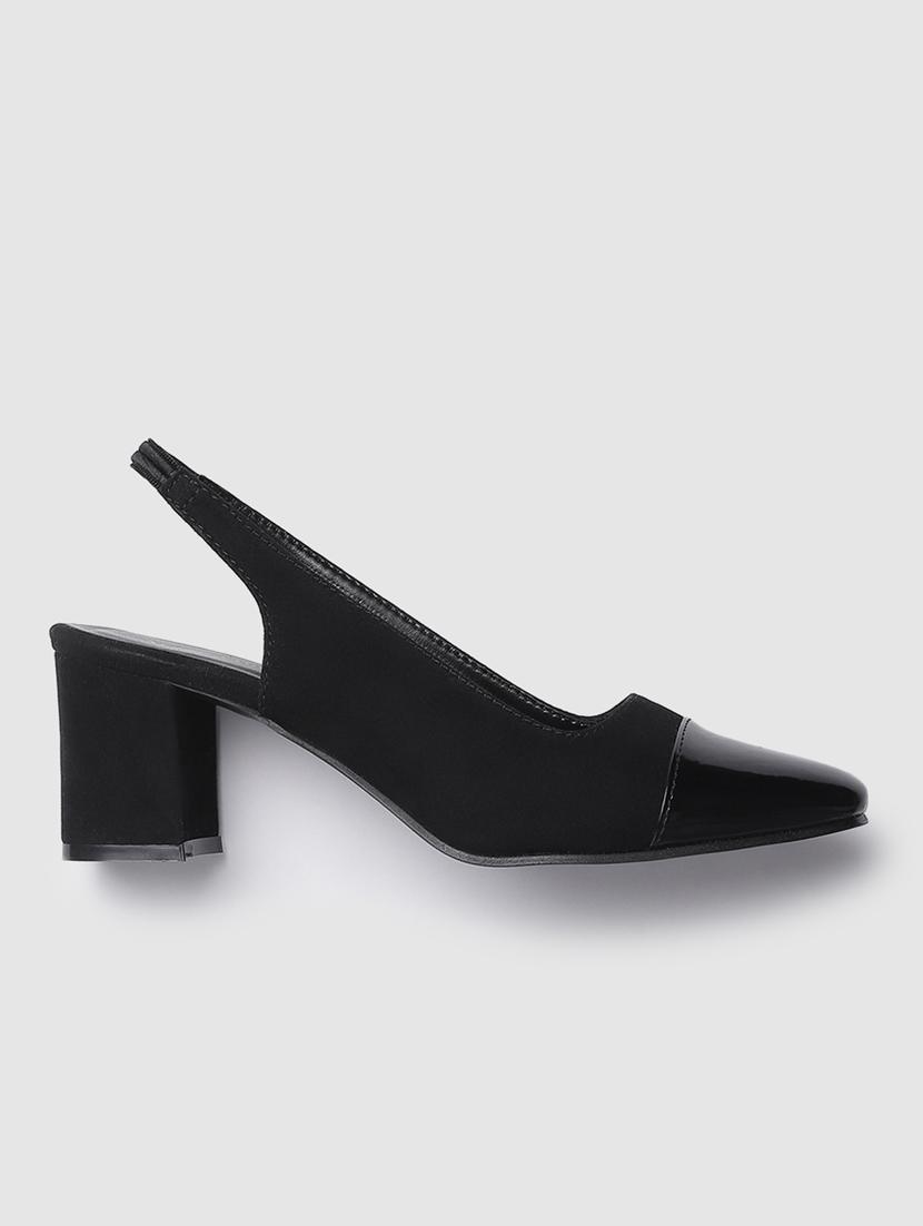 black suede back strap sandals - 19665885 - Zoom Image - 0