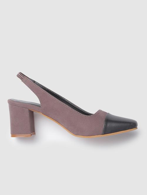 grey suede back strap sandals - 19665886 - Standard Image - 0