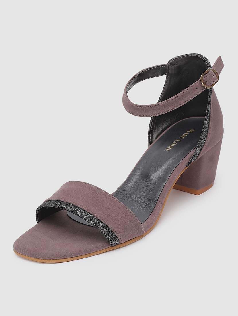 grey suede back strap sandals - 19665893 -  Standard Image - 1
