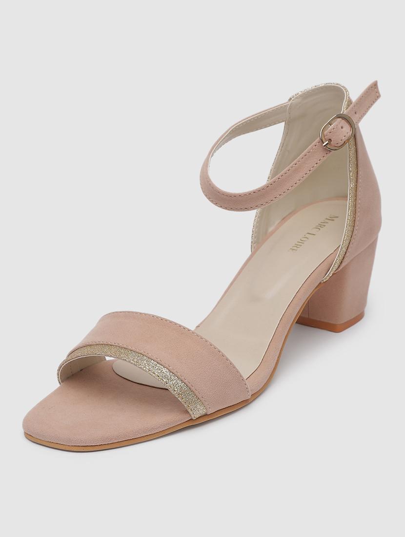 beige suede back strap sandals - 19665895 - Standard Image - 1
