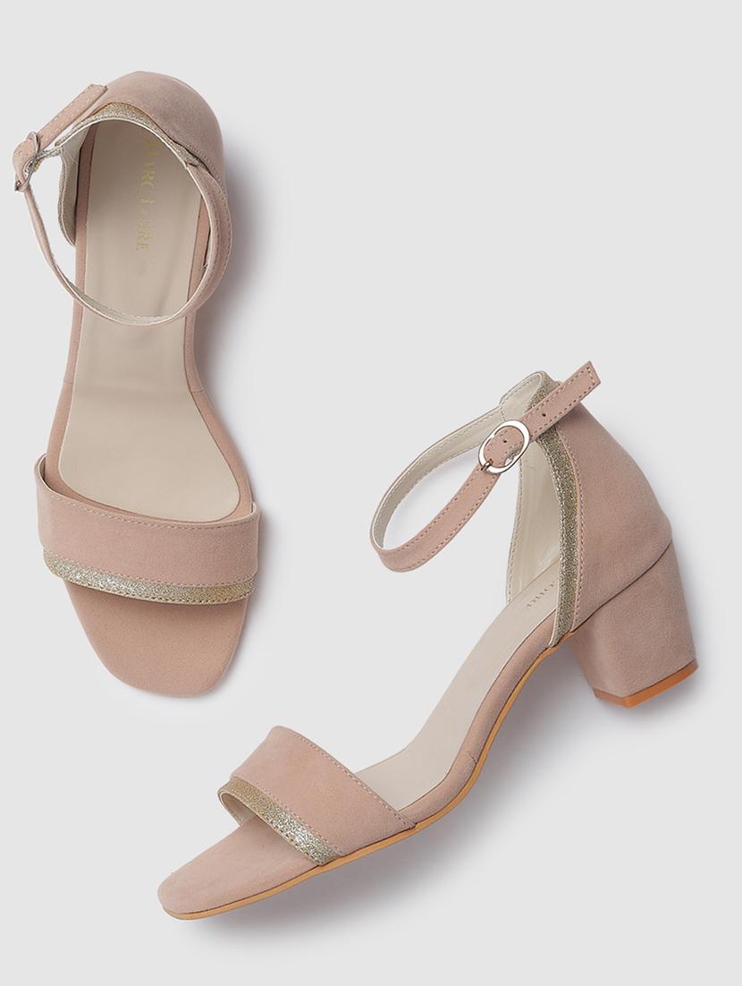 beige suede back strap sandals - 19665895 - Standard Image - 4