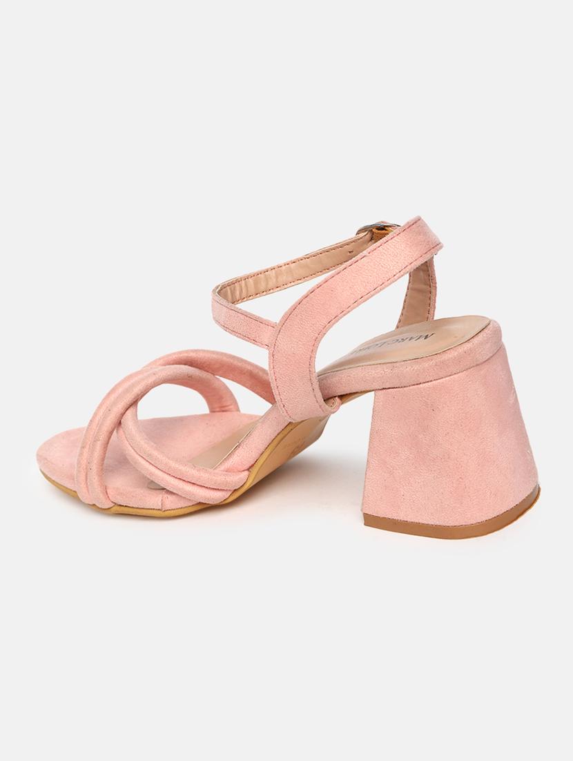 pink suede back strap sandals - 19665911 - Standard Image - 1