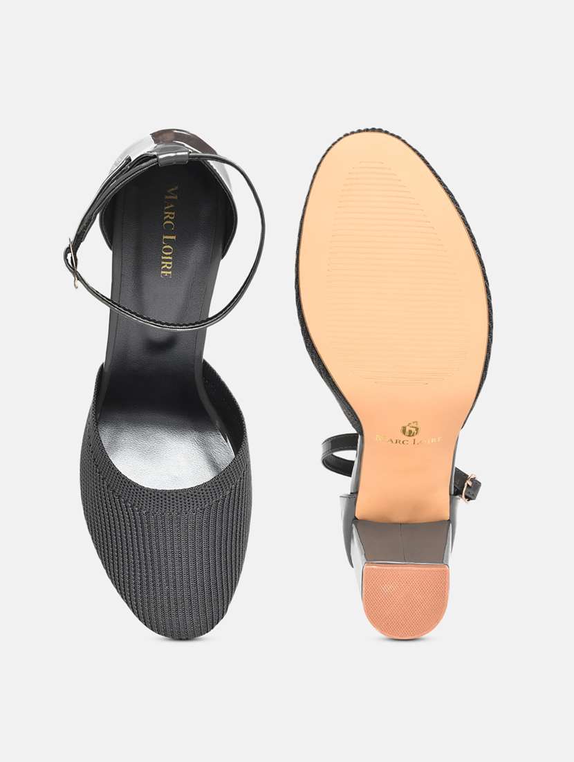 grey mesh back strap sandals - 19665913 -  Standard Image - 4