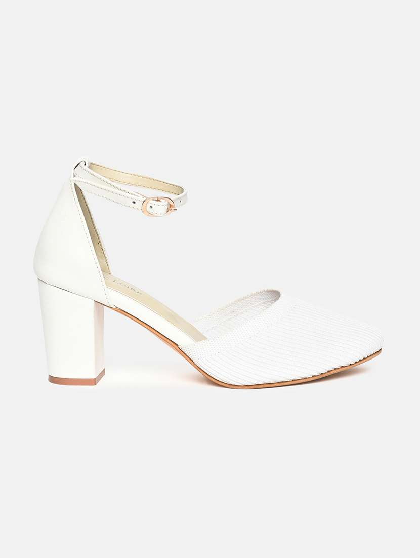 white mesh back strap sandals - 19665914 -  Standard Image - 1
