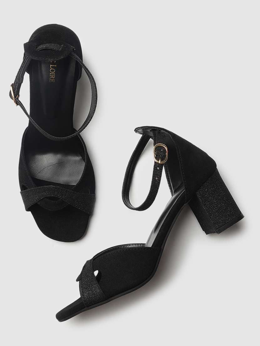black tpu closed back sandals - 19665916 -  Standard Image - 4