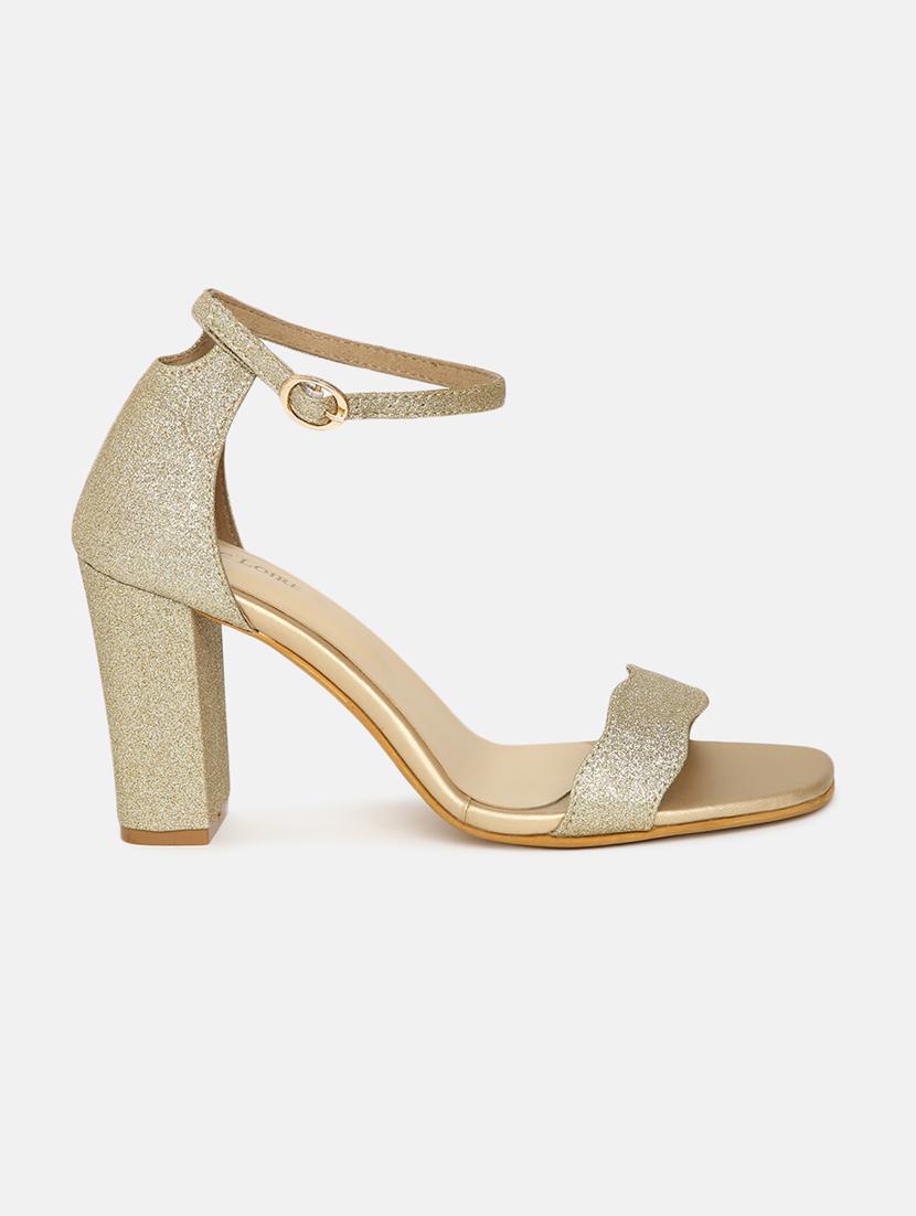 gold tpu back strap sandals - 19665938 -  Standard Image - 1