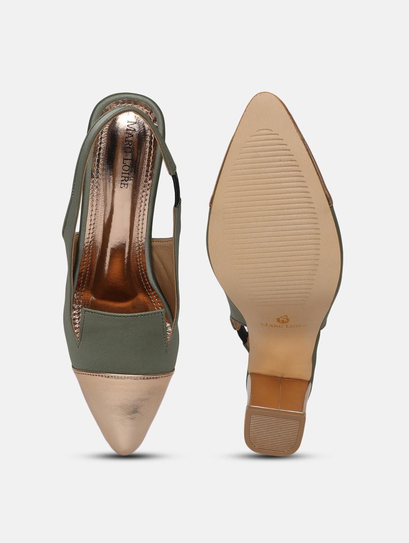 green tpu back strap sandals - 19665980 - Standard Image - 4