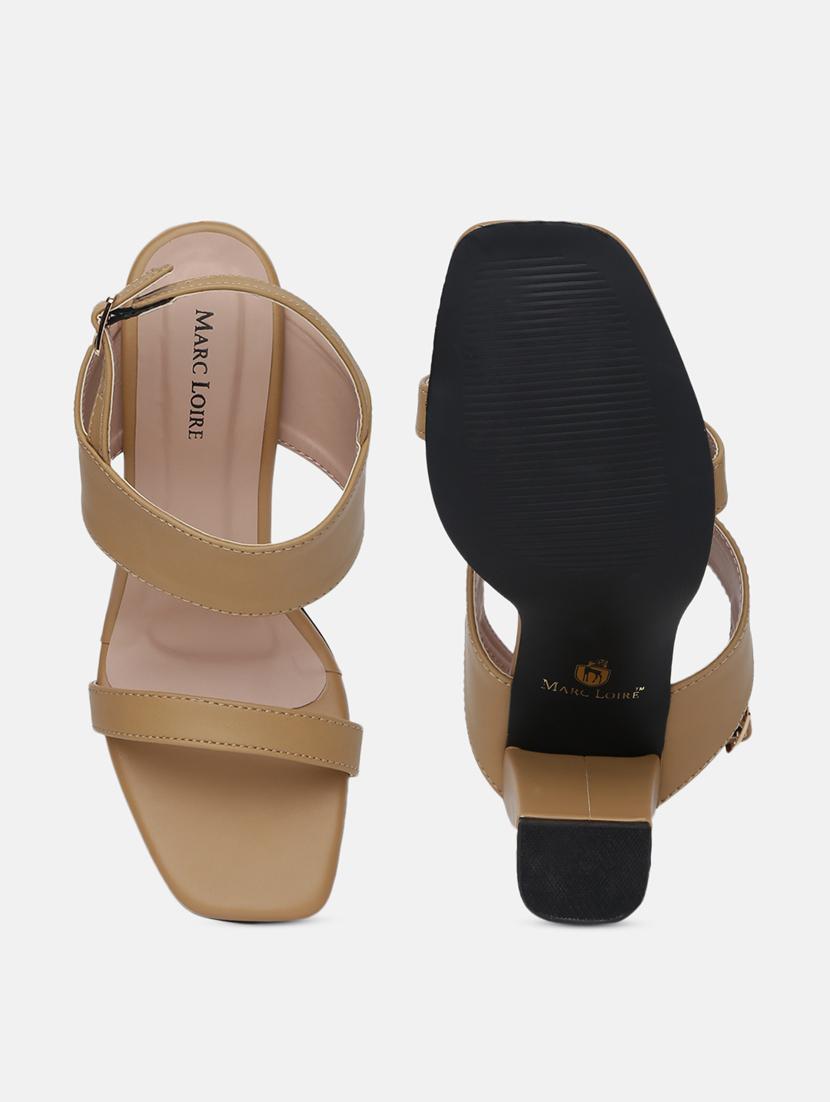 beige tpu back strap sandals - 19665995 - Standard Image - 4