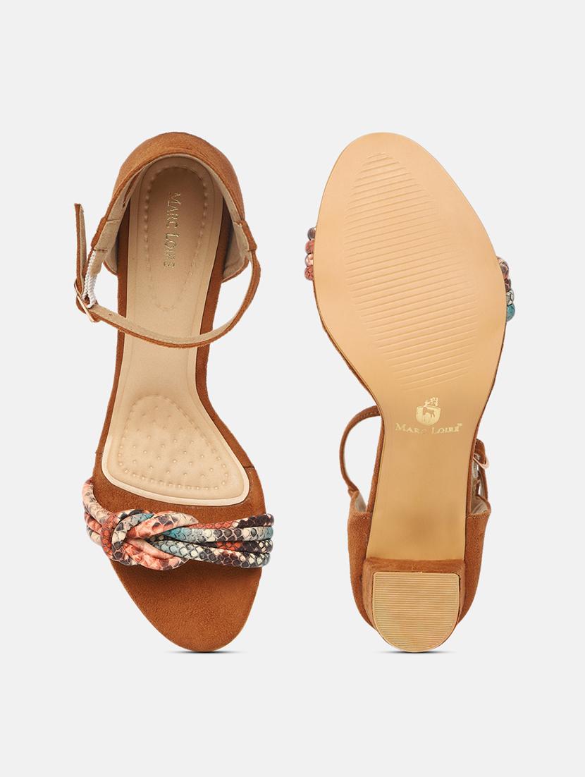 tan tpu back strap sandals - 19666039 - Standard Image - 4