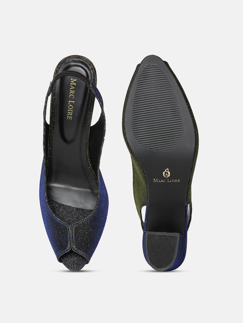black pu back strap sandals - 19666050 - Standard Image - 4