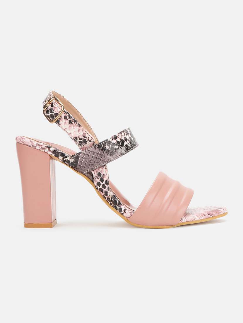 nude pu back strap sandals - 19666063 -  Standard Image - 1