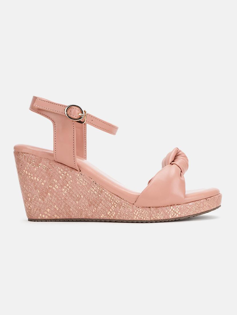 pink ankle strap wedge