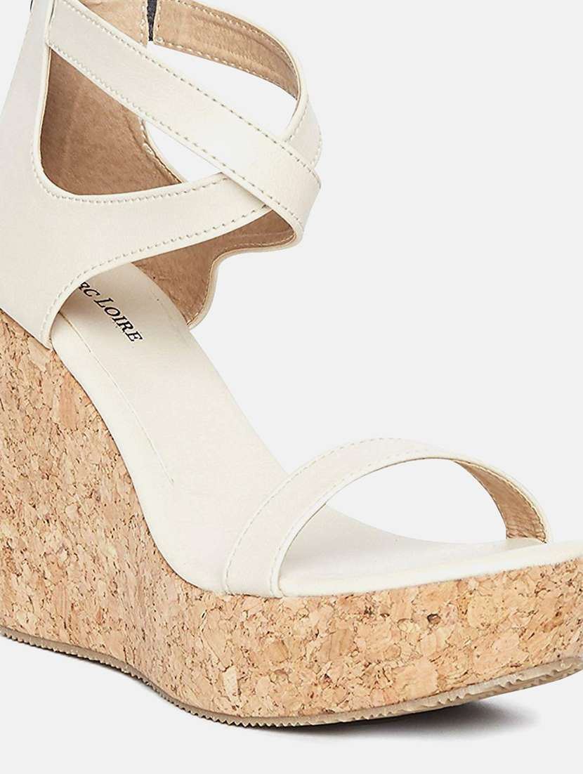 marc loire women cream wedges - 19666085 -  Standard Image - 4