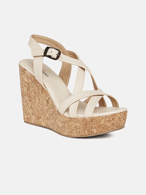 marc loire women's cream buckle sandal - 19666095 -  Standard Image - 0