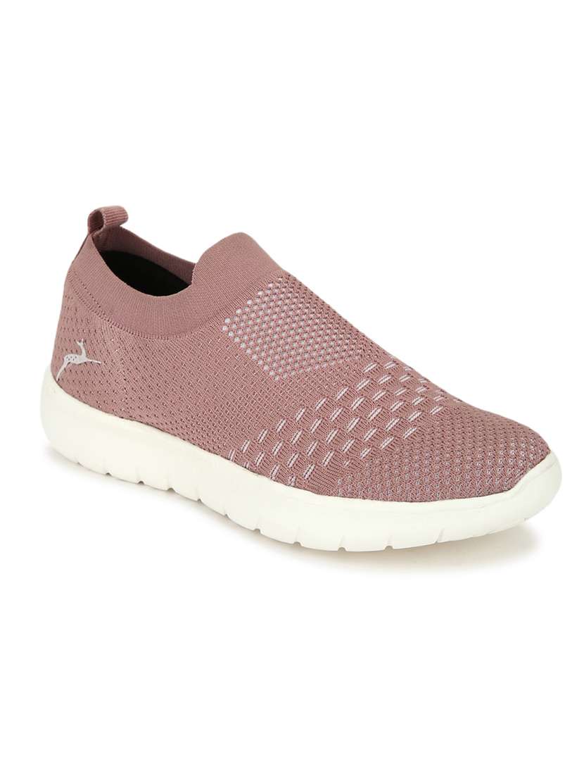 pink slip on casual shoe