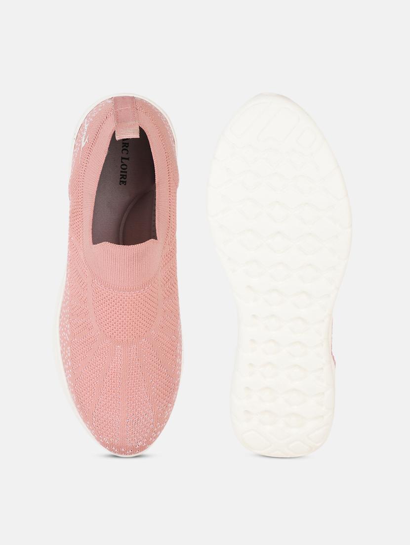 orange fabric slip on casual shoes - 19666324 - Standard Image - 4