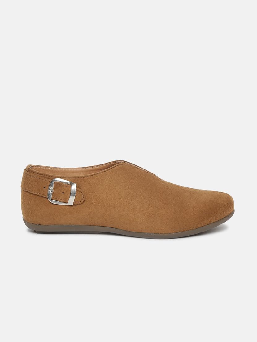 tan faux leather slip on casual shoes - 19666332 -  Standard Image - 1