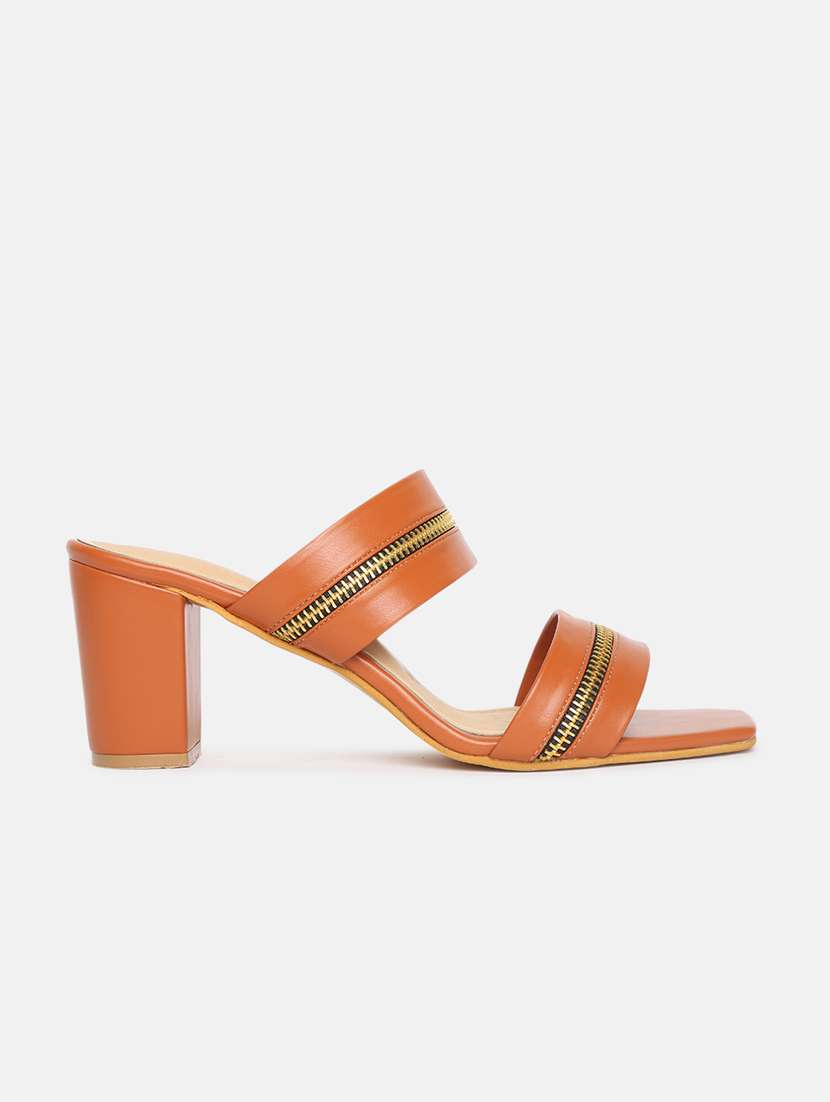 tan tpu slip on sandals - 19666361 -  Standard Image - 1