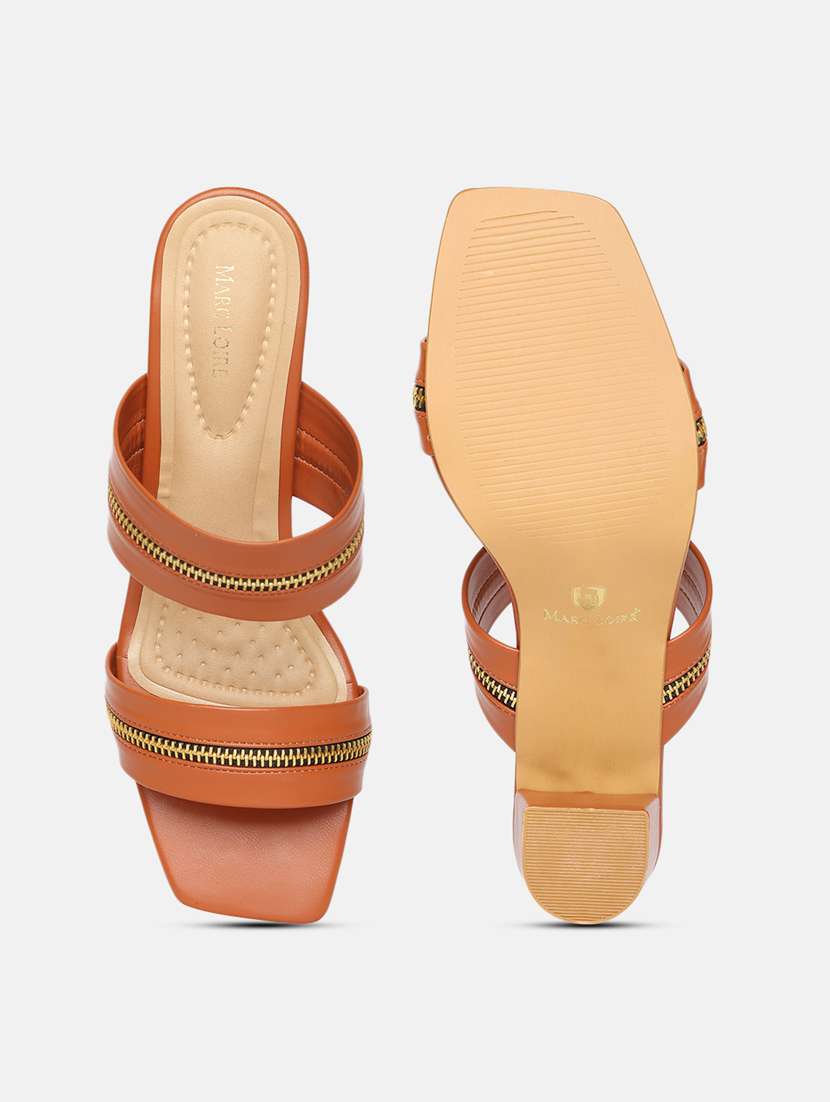tan tpu slip on sandals - 19666361 -  Standard Image - 4