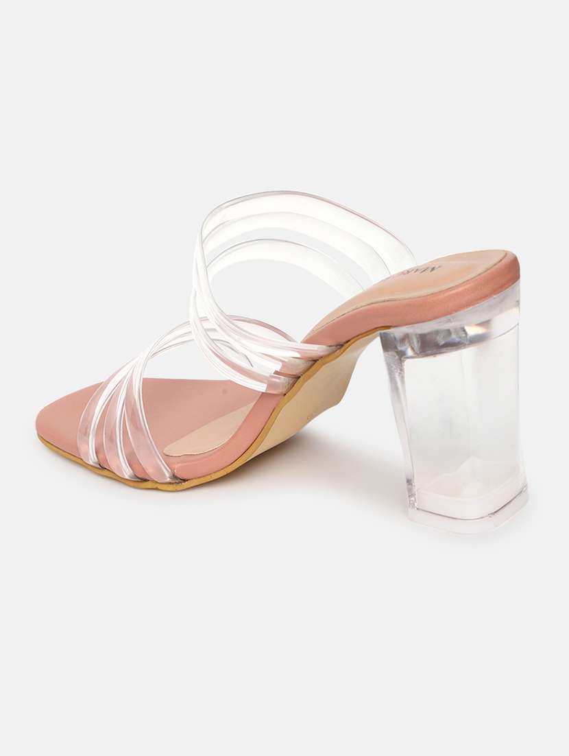 pink slip on sandal - 19666399 -  Standard Image - 1