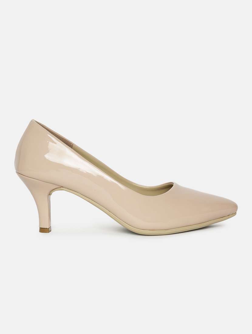 nude solid slip on pump - 19666400 -  Standard Image - 1