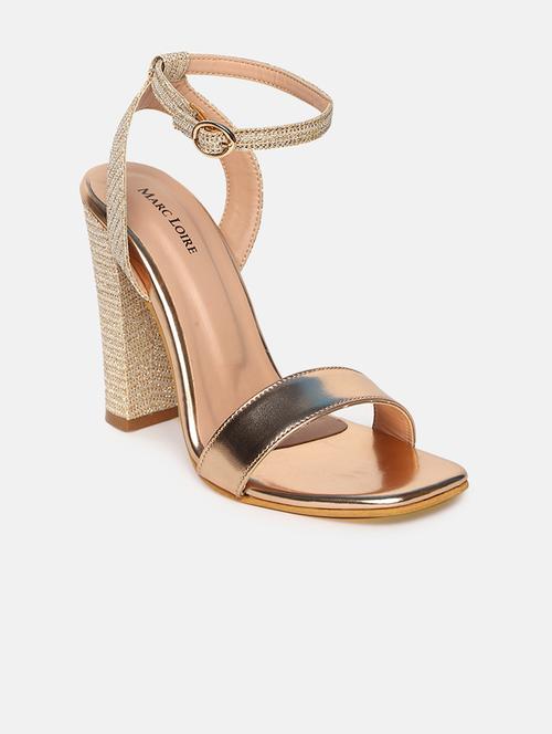golden ankle strap sandal - 19666401 -  Standard Image - 0