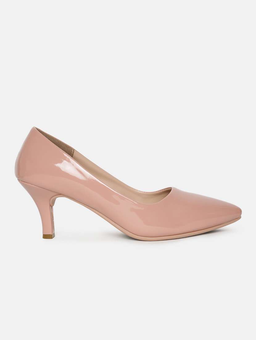 pink solid slip on pump - 19666402 -  Standard Image - 1