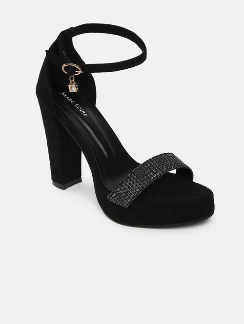 black ankle strap sandal - 19666420 - Standard Image - 0