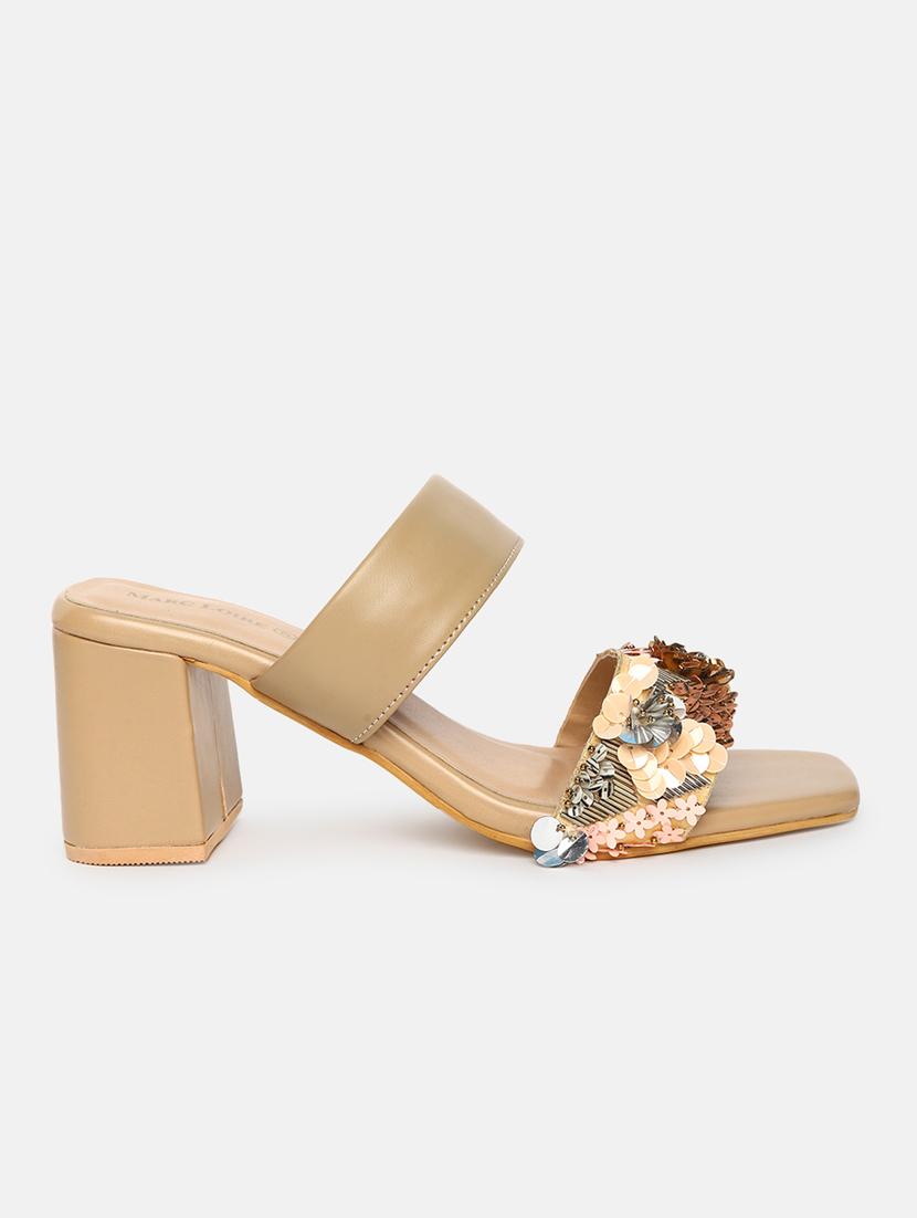 beige slip on sandal - 19666424 -  Standard Image - 1
