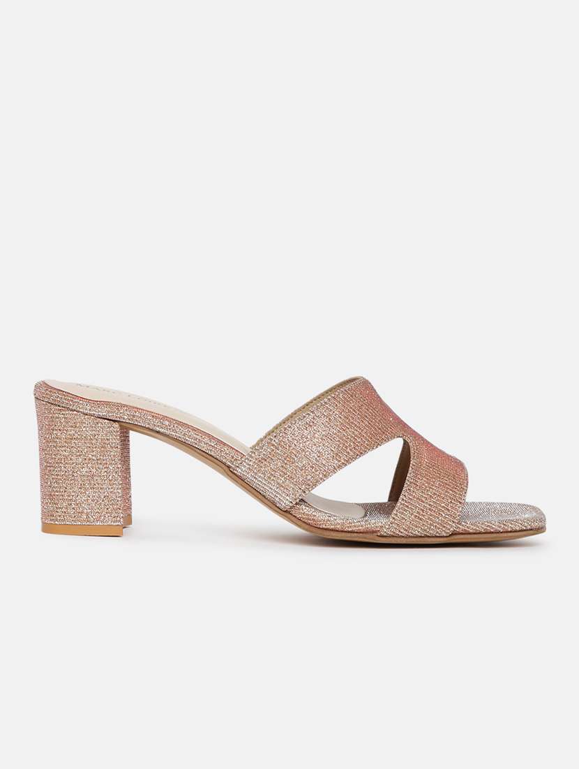 pink pu slip on sandals - 19666425 -  Standard Image - 1