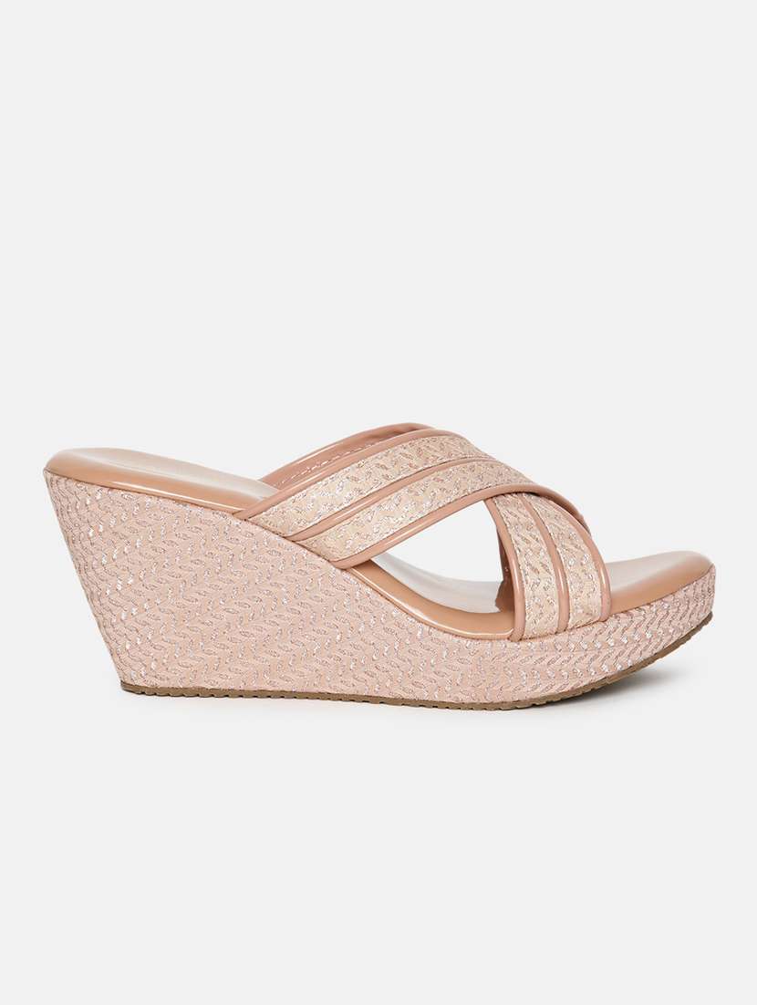 marc loire women beige wedges - 19666433 -  Standard Image - 1