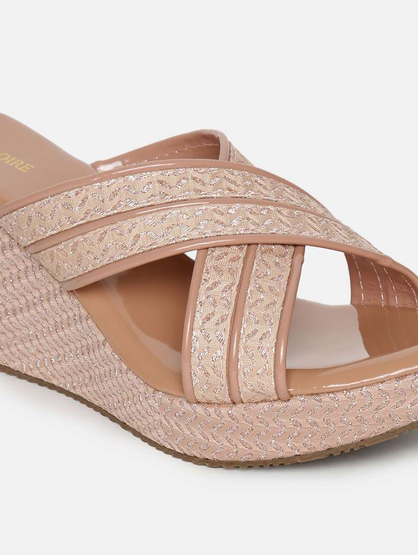 marc loire women beige wedges - 19666433 -  Standard Image - 4