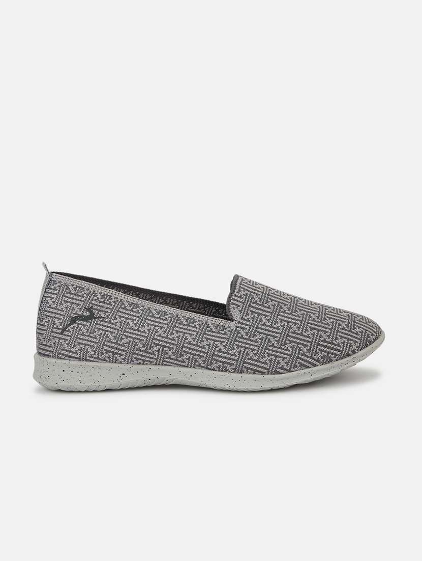 grey fabric slip on casual shoes - 19666465 -  Standard Image - 1