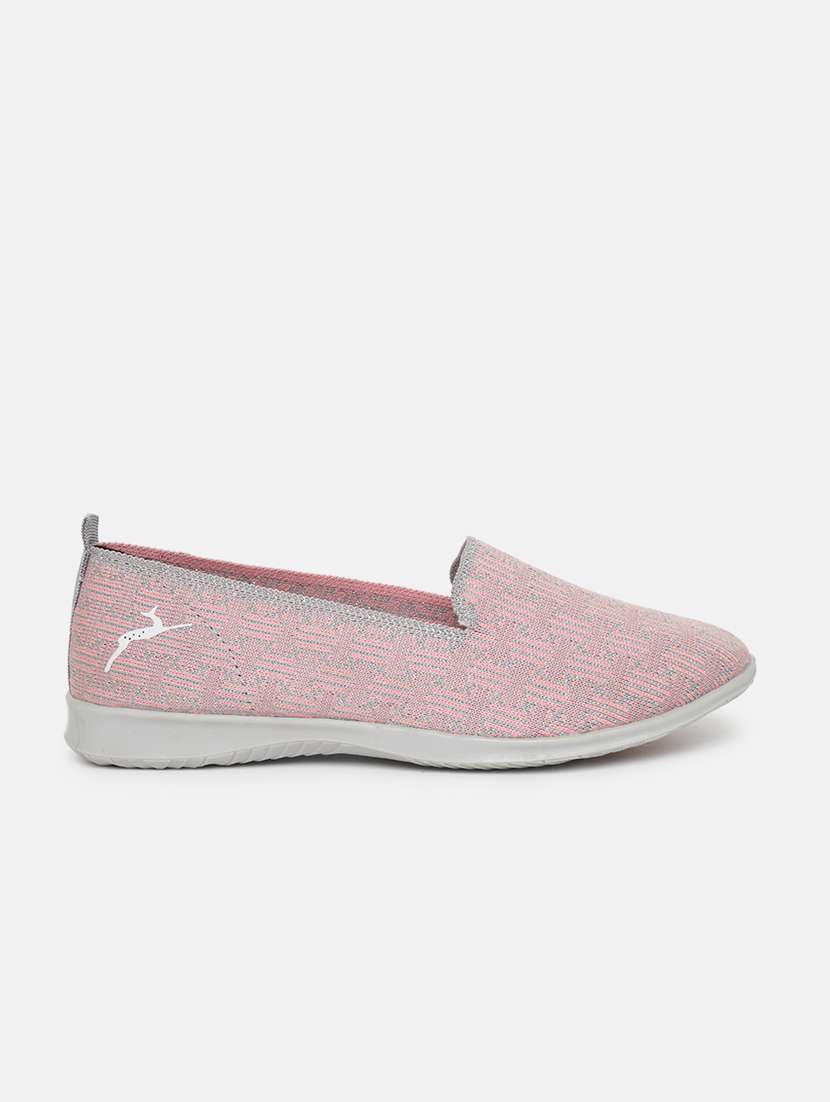 pink fabric slip on casual shoes - 19666466 -  Standard Image - 1